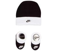Nike Hat and Booties 2-Piece Set Chaussettes, Noir/Blanc, 0-6 Mois Bébé garçon