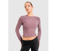 Haut à manches longues ajusté et côtelé Nike Chill Knit pour femme Tattoo/Sail XS (FR 34-36)