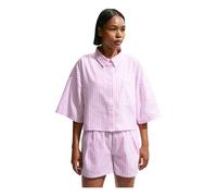 Nike - Haut oversize rayé en popeline Chill - Femme - Sport - Rose - Taille: 42 FR