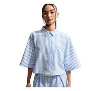 Nike - Haut rayé oversize Chill Poplin - Femme - Sport - Bleu - Taille: 44 FR