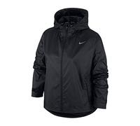 Nike Hip Length Hooded Jacket W Nk Essential Jacket, Black/Reflective Silv, CU3217-010, L