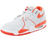NIKE Homme AIR Flight '89 Low Sneaker, Pure Platinum Picante Red White, 45.5 EU