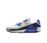 Nike Homme Air Max 90 Premium Sneaker, White Khaki Racer Blue Black, 38.5 EU