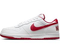 NIKE Homme BIG Low Sneaker, Blanc/Rouge Gym, 46 EU