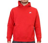 Sweat a capuche nike sportswear club fleece rouge blanc