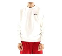 Nike Homme Club Sweatshirts, Blanc (White), L EU