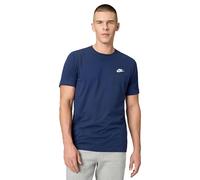 Nike Homme Club T-shirt, Bleu (Midnight Navy/White), XL EU