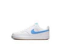 Nike Homme Court Vision Lo Sportswear Shoe, White/University Blue-Gum Yellow, 45.5 EU