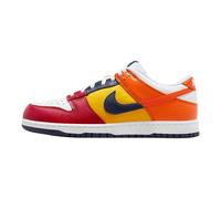 Nike Homme Dunk Low JP Fashion-Sneakers, Midnight Navy Varsity Maize Varsity Red, 38.5 EU