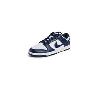 NIKE Homme Dunk Low Retro Sneaker, White/Midnight Navy/White, 43 EU