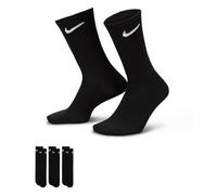 Nike Everday Lightweight Crew Chaussettes De Sport Pack De 3 , Couleur: noir