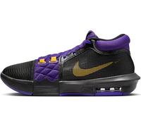 Nike Homme Lebron Witness 8 Basketball Shoes Trois Quarts de Haut, Black University Gold Field Violet, 44 EU