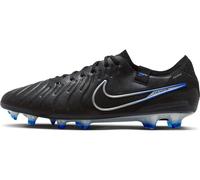 Nike Homme Legend 10 Elite FG Football Soccer Shoe, Black/Chrome-Hyper Royal, 42.5 EU
