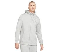 Nike Homme M Nk Dry Hoodie Fz Flc Veste, Gris (Dk Grey Heather/Black), S EU