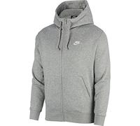 Nike Homme M Nsw Club Hoodie Fz Bb Veste, Dk Grey Heather/Matte Silver/W, S EU