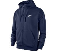 Nike Homme M Nsw Club Hoodie Fz Ft Sweatshirt, Midnight Navy/Midnight Navy/White, XL EU