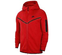 Nike Homme M Nsw Tch Flc Hoodie Fz Wr Sweatshirt, University Red/Black, XXL EU