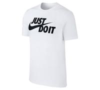 Nike Homme M NSW Tee Just Do It Swoosh T-Shirt, Blanc (White/Black 100), S EU