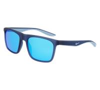 Nike Homme NIKE CHAK M DZ7373 434 Lunettes de soleil Plastique Blanc Bleu Carré Miroir Photochromatique
