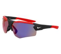 Nike Homme NIKE CLOAK DUO E EV24037 012 Lunettes de soleil Bio-inject Noir Rouge Carré Normale Miroir