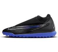 NIKE Homme Phantom GX Club DF TF Sneaker, Black/Chrome-Hyper Royal, 36.5 EU