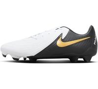 Nike Homme Phantom Gx II Academy FG/MG Football Soccer Shoe, White/Black-MTLC Gold Coin, 46 EU