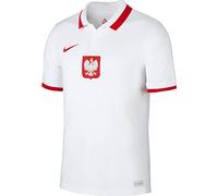 Nike Homme Poland 2020 Stadium Home T-Shirt, White/Sport Red, Large