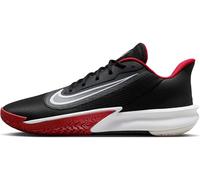 Nike Homme Precision VII Basketball Shoe, Black/White-University Red, 45.5 EU