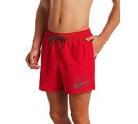 Nike Short de bain Swim Logo Lap 5'' Rouge Homme Taille L