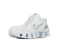 NIKE Homme Shox TL Sneaker, Multicolore (White/White/Metallic Silver/Max Orange 000), 41 EU