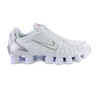 NIKE Homme Shox TL Sneaker, Multicolore (White/White/Metallic Silver/Max Orange 000), 42 EU