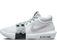 Nike Homme Sneaker Basketball Shoe, White/Black-Lt Smoke Grey, 45 EU