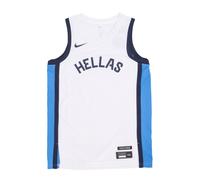 Nike, Homme, Sport, Multicolore, Taille: S Débardeur Basket Grèce Blanc/Bleu