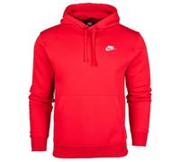 Nike Homme Sportswear Club Fleece Felpa Con Cappuccio, Rosso (University Red/University Red/White), L EU