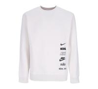 Nike, Homme, Sweatshirts et sweats à capuche, Blanc, Taille: XL SweaT-shirt ras du cou avec logo M