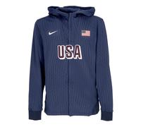 Nike, Homme, Sweatshirts et sweats à capuche, Bleu, Taille: L SweaT-shirt à capuche zippé USA Basketball