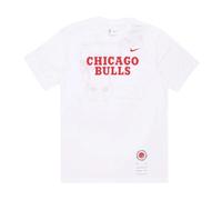 Nike, Homme, Tops, Blanc, Taille: L Chicago Bulls Tee Essential White