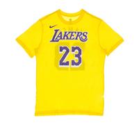 T-shirt Homme NIKE James Lakers Jaune - Coupe Regular - Manches courtes - Col arrondi L