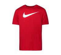 Nike, Homme, Tops, Rouge, Taille: L T-shirt à Manches Courtes et Imprimé Col Rond