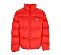 Nike, Homme, Vestes, Rouge, Taille: L Doudoune Rouge/Blanche avec Col Montant