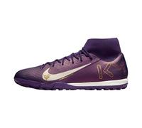 Nike Homme ZM Superfly 10 Academy KM TF Chaussures, Violet/Ivoire pâle, 41 EU