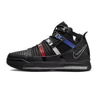 Nike Homme Zoom Lebron III QS Chaussure de Basketball, Black Silver Univers, 48.5 EU