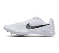 NIKE Homme Zoom Rival Distance Sneaker, White/Black-Metallic Silver, 47 EU