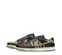 Nike Hommes Dunk Low Mystic Red Chaussures, Noir/vert olive, 8.5