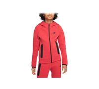 Nike Hooded Full Zip Ls Top B NSW Tech FLC Fz, Lt Univ Red HTR/Black/Black, FD3285-672, XS