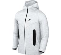 Nike Hooded Full Zip Ls Top M NK TCH FLC Fz WR Hoodie, Birch Heather/Black, FB7921-051, L