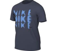 Nike Hyverse Dri-FIT UV HJ3118 T-Shirt de Fitness à Manches Courtes pour Homme, Bleu foncé/Noir, XL