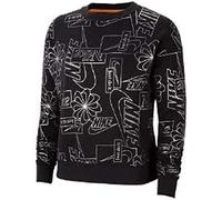 Nike Icon Clash Fleece AOP Sweatshirt Femme, Black, FR : 2XL (Taille Fabricant : XXL)