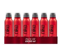 NIKE - Instinct Woman Pack 6 x 200 ml, Déodorant Femme, Format Spray, Parfum Format Liquide, Eau de Toilette Naturelle et Féminine, Arôme Boisé Oriental, Parfum Frais et Longue Durée