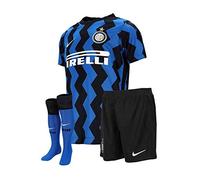 Nike Inter Lk NK BRT Kit Hm Ensemble de Football Enfant Blue Spark/(White) (Full Sponsor) FR: S (Taille Fabricant: S)